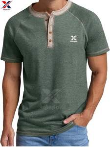 Camiseta de Cuello Redondo para Hombre, Personalizada con Impresión Digital, Color Liso, Sin Marca, Tejido Suave, 100% Algodón, Holgada, 240 Gramos, Informal - Product Image 6