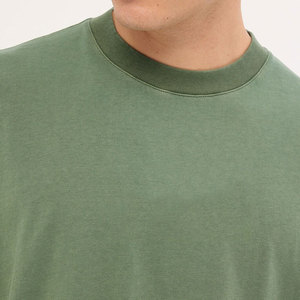 Cheap Price Longline Regular Fit Comfortable Blank T-Shirt High Quality New Arrival <b>Round</b> Neck Oversized Baggy Plain Shirt - Product Image 5