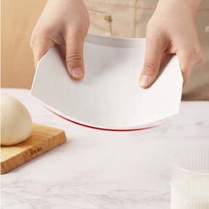 Grattoir à pâte et coupe-pâtisserie en plastique antibactérien de qualité alimentaire, compatible lave-vaisselle, réutilisable, outil de pâtisserie - ATLAS STAR Blanc - Product Image 6