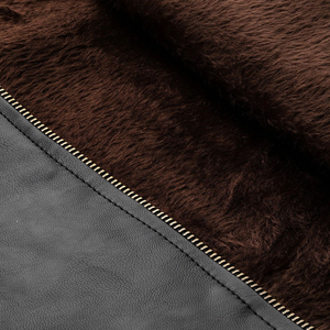 Nouvelle veste en cuir décontractée pour homme, coupe slim, épaisse, coupe-vent, tendance, pour l'hiver - Product Image 6