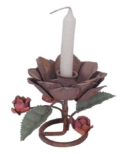 Candelabro Navideño de Metal, Centro de Mesa Decorativo, Candelabro Navideño para Decoración del Hogar - Product Image 1