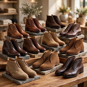 Chaussures en cuir véritable 100% premium à lacets antidérapantes, décontractées et habillées, lot de liquidation en gros, stock prêt à expédier BD - Product Image 4
