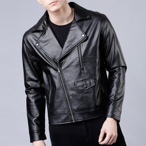 Discounted Price Side Multi Pockets <b>Men's</b> Biker Leather <b>Jacket</b> Fresh Arrival Durable Material Outdoor Wear <b>Men's</b> Leather <b>Jacket</b> - Product Image 1