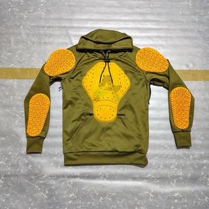 Sweat à capuche moto 3 couches approuvé CE 2 niveaux Coussinets protecteurs moto Hoodies Aramid Motorcycle Hoodie - Product Image 1