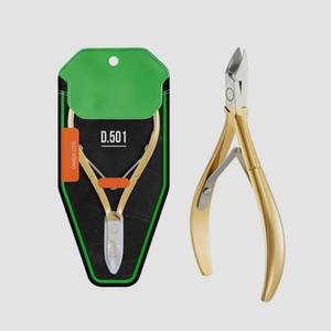 Coupe-ongles professionnel en acier inoxydable D.501, lame plate droite pour ongles épais, emballage sous blister, haute durabilité - Product Image 6