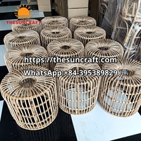 El Yapımı %100 Rattan Çevre Dostu Sehpa, Oturma Odası, Dış Mekan, Yatak Odası, Otel Kullanımı, Ev Mobilyası