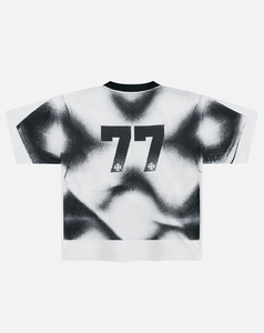 เสื้อยืดแขนสั้นผู้ชายไซส์ใหญ่ คอกลม พิมพ์ลายจุดดิจิทัล ผ้าถัก ระบายอากาศ สไตล์สตรีท ความยาวครอป 100% โพลีเอสเตอร์ - Product Image 2