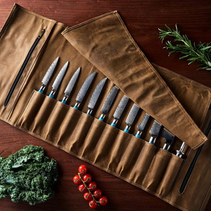 Luxury leather <b>tool</b> <b>roll</b> organizer OEM manufacturer custom design wholesale bulk supplier premium portable storage export - Product Image 5