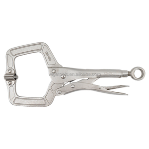 WIGA-11SK CR-MO Locking Pliers C <b>Clamp</b> with Loop Ring Heavy Duty Workshop Fastening Tool - Product Image 1