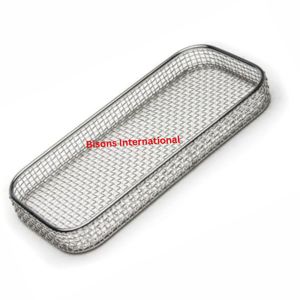 Wholesale High Quality Medical Stainless Steel <b>Wire</b> <b>Basket</b> Sterilization Tray with Handles Manual - Product Image 3