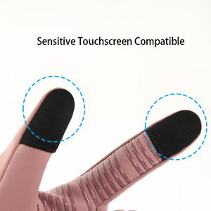 Running Gloves With Custom Logo Print Comfortable Outdoor Sport Wear Running Gloves With New Style Silicon Palm Anti <b>Slip</b> Riding - Product Image 5