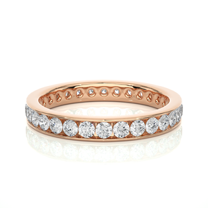 Anillo de Diamante Natural de 1.04 Quilates, Oro Sólido de 18K con 30 Piedras de Diamante, Certificado IGI y Claridad VS1, en Venta - Product Image 1