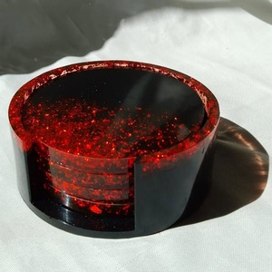 Sous-verres en résine faits à la main, modernes, personnalisables, épais, résistants à la chaleur, réutilisables, pour la décoration de table à la maison, fabrication artisanale impériale - Product Image 2