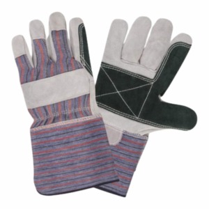 Guantes de Trabajo de Cuero con Costuras Reforzadas, Guantes Industriales Resistentes con Doble Capa en la Palma, Guantes de Seguridad - Product Image 1