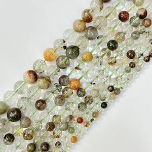 Perles Rondes en Cristal de Quartz Fantôme Rutilé Vert de la Marque Tactful pour la Fabrication de Bijoux, Vente en Gros, 4mm 6mm 8mm 10mm 12mm - Product Image 2