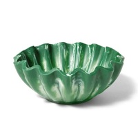Bol décoratif en résine à prix de gros, modèle Vénus, pour fruits, avec motif tourbillon unique, ustensile de cuisine, ensemble cadeau de Noël