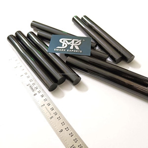 Varilla enrollable de cuerno de búfalo auténtico, cilindro sólido liso en blanco, excelente para torneado de mango de cuchillo y creaciones artesanales artísticas - Product Image 1