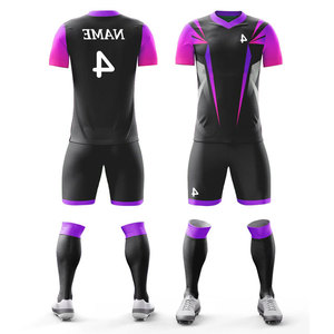 Tenue de football et de rugby pour hommes et enfants, 100 % polyester, séchage rapide, impression par sublimation intégrale, pour équipes adultes - Product Image 4