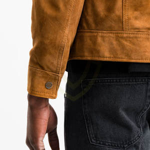 Chaqueta de Gamuza para Hombre, de Cuero Genuino, Invierno 2026, Estilo Urbano, Color Sólido, Reversible - Product Image 6