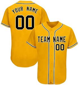 Vente en gros d'usine, maillot de baseball pour adultes, uniforme personnalisé, impression 3D, broderie, manches courtes, chemises de baseball pour hommes, respirantes - Product Image 1