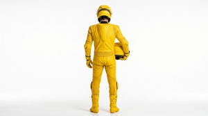 Traje de Motocicleta de Cuero Amarillo, Protección Completa para Carreras, Impermeable, Resistente al Viento y a la Abrasión, para Todas las Estaciones, Unisex, Adulto - Product Image 4