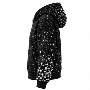 Unisex Oversized <b>Rhinestone</b> <b>Hoodie</b> Sweatshirt Front pocket Casual Autumn Wear 100% Cotton Fleece Quick Dry Waterproof <b>hoodie</b> - Product Image 3