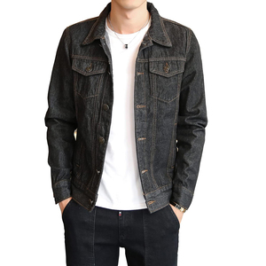 Wholesale Men's <b>Custom</b> Design New Men's Slim Fit Jeans <b>Jackets</b> and Coats Long Sleeve <b>Denim</b> <b>Jacket</b> for online sale - Product Image 5
