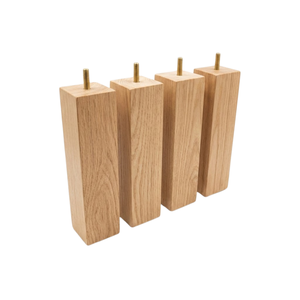 Patas de Muebles de Madera Maciza Natural, Patas Decorativas de Madera Dura para Sofás, para Proyectos de Muebles Modernos para el Hogar, Oficina y Hoteles - Product Image 1