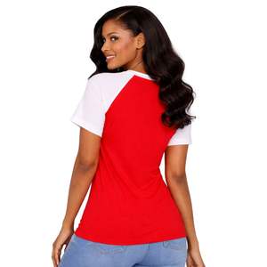 Camisa Raglán Roja de Chenilla Premium Delta Sigma Theta para Mujer, Ajuste Cómodo, Ropa de Alta Calidad para Hermandades Griegas, Uso Casual - Product Image 2
