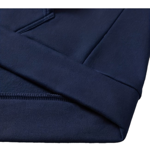 Sudadera Unisex Azul Marino con Capucha y Cremallera, de Forro Polar de Poliéster/Algodón, con Bolsillos Delanteros, Ajuste Regular, Casual, Servicio OEM, Lavado, Color Sólido - Product Image 4