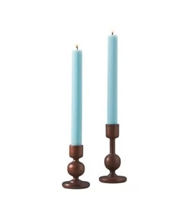 Porte-bougie en bois fait main au design classique, durable, pour la décoration intérieure et les centres de table de mariage - Product Image 4