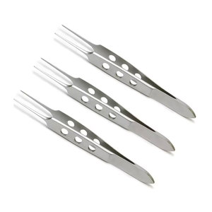 Pinzas de Fijación Rectas Dentadas Delicadas de 8.5cm para Cirugía Oftálmica, Manipulación de Tejidos y Aplicación de Apósitos en Oftalmología - Product Image 2