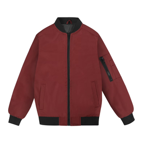 Comfortable Men's Plain <b>Bomber</b> <b>Jacket</b> Custom Logo Regular Fit <b>Baseball</b> Wholesale Fashion Trend Casual Breathable <b>Jacket</b> For Men - Product Image 2