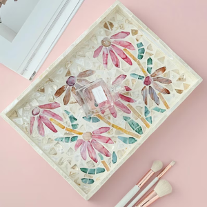 Bandeja de servir de nácar, decoración para el hogar hecha a mano por PERFECT ENTERPRISES - Product Image 5