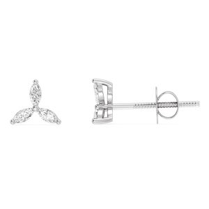 Pendientes de tresa piedras con corte marquesa - Product Image 4