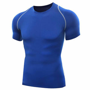 Camisetas de Compresión Antibacterianas Personalizadas para Hombre, Cuello Redondo, Mangas Raglán, Gimnasio, Fitness, Spandex/Poliéster, Corte Ajustado, Logotipo Personalizado - Product Image 4