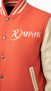 Prendas Exteriores de Moda con Mangas de Cuero Estéticas y Deportivas, Letras de Chenilla, Estilo Americano Sostenible - Product Image 4