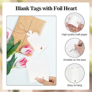Etiquetas de Papel Rectangulares Personalizadas con Impresión de Corazón en Dorado y Acabado Mate para Etiquetado de Ropa - Product Image 4