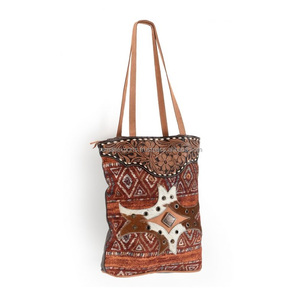 Calidad Superior estilo bohemio Handblock alfombra bolso de mano lona cuero herramientas parche para el cabello Correa Lisa cremallera borla directa - Product Image 3