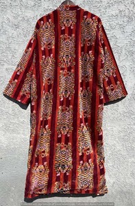 Kimono Largo con Estampado Floral para Mujer, Manga Larga, Suave, para Invierno, Estilo Casual, 100% Algodón, Cierre con Cordón, Transpirable - Product Image 5