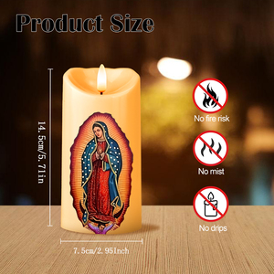 Bougies LED sans flamme en plastique, étanches, personnalisées, <span class=keywords><strong>à</strong></span> piles, <span class=keywords><strong>pour</strong></span> cérémonies commémoratives, vente en gros - Product Image 3