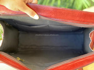 Bolso de mano hecho a mano Bolso de cuero de búfalo elegante informal Bolso Hobo vintage - Product Image 6