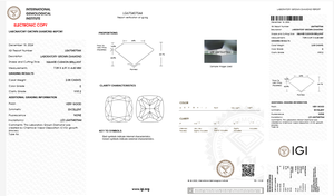 Diamantes Cultivados en Laboratorio de Primera Calidad (Corte Cojín, Color D) Certificados por IGI para Anillos y Collares de Lujo Modernos - Product Image 6