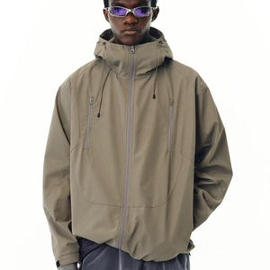 Hot Supplier Nylon Zipper Plus Size Men's Windbreaker Winter Outdoor Waterproof Sports Jackets - Product Image 1