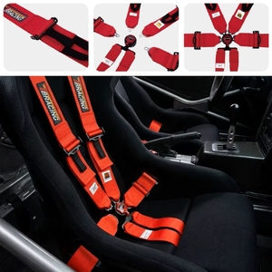 Arnés de Carreras de 6 Puntos TBRACING OEM ODM, Fábrica de Taiwán con Certificación ISO y FIA, Cinturón de Acero y Poliéster con Hebilla de Liberación Rápida - Product Image 1