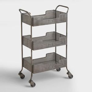 Mobile Stainless Steel <b>Kitchen</b> Trolley <b>Rack</b> With Compact Design And High Strength Utility <b>Storage</b> System - Product Image 5
