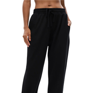 Pantalon de jogging en molleton épais OEM pour hommes et femmes, taille élastique, devant plissé, cordon de serrage, coupe droite, ample, décontracté, style streetwear - Product Image 5