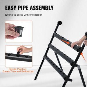 Kit sistema di coltivazione idroponica per tubi in PVC a 4 strati 36 siti per apparecchiature di irrigazione e idroponica - Product Image 5