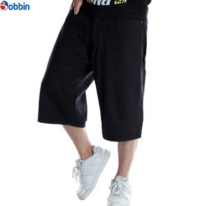 กางเกงขาสั้นผ้ายีนส์สำหรับผู้ชายกางเกงขาสั้นผ้ายีนส์สีพื้นระบายอากาศแห้งเร็วลำลองฤดูร้อน - Product Image 2