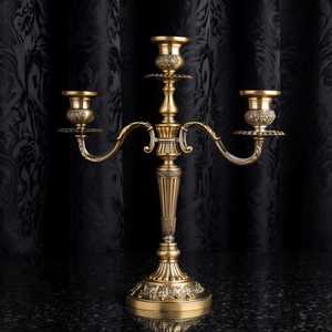Modern Iron Metal Candelabra for Christmas Farmhouse Interior Decoration Handmade Gold & <b>Silver</b> Cozy Dining Ambiance - Product Image 4